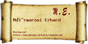 Mármarosi Erhard névjegykártya
